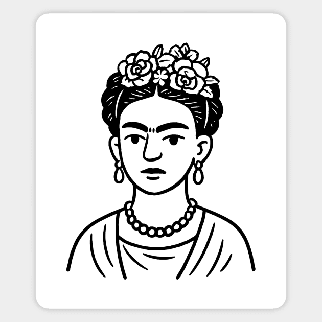 Frida Kahlo Magnet by CreativeSage